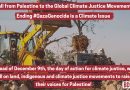 Ein Aufruf aus Palästina an die globalen Bewegungen für Klimagerechtigkeit: Die Beendigung des #Gaza-Genozids ist eine Klimafrage!